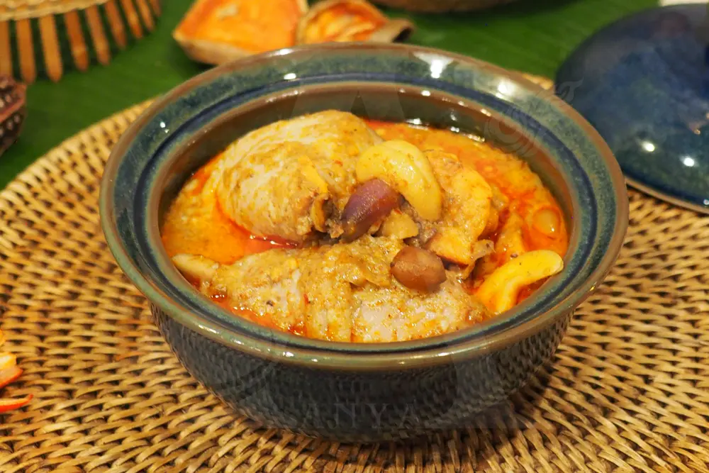 Massaman Curry Chicken or Beef and Potato Cooked with Coconut Milk